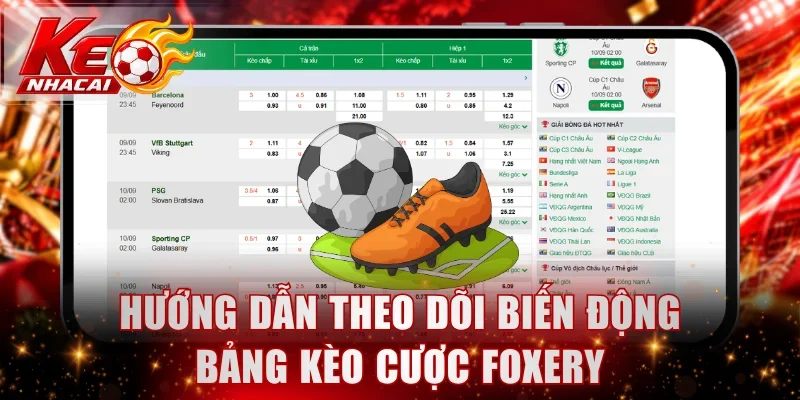 Hướng dẫn theo dõi biến động bảng kèo cược Foxery